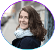 circular avatar of a woman smiling